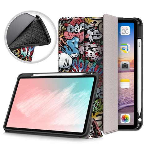 Dteck Case for New iPad Air 5 (2022) & iPad Air 4th Gen 2020 10.9 inch, Tri Fold Standing Cover ...