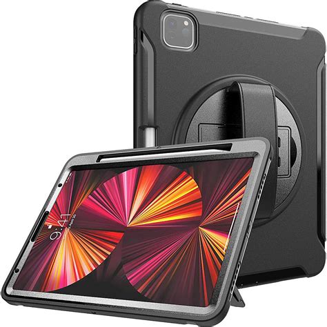 SaharaCase PROTECTION Hand Strap Series Case for Apple iPad Pro 11" (2nd, 3rd, and 4th Gen 2020 ...