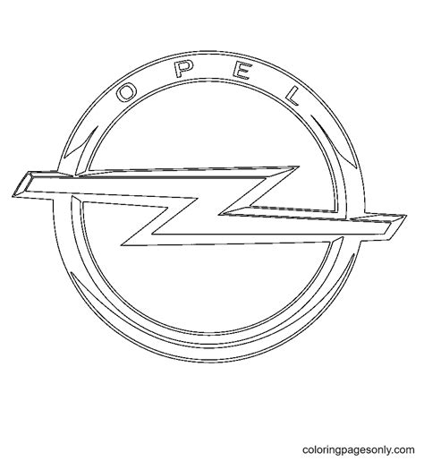 Opel Logo Coloring Page - Free Printable Coloring Pages