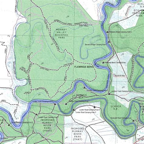 Getlost Map 7825-N Moama NSW Topographic Map V15 1:25,000 map by ...