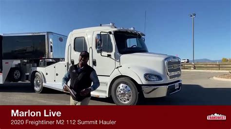 Transwest Truck Trailer RV Live with a 2020 Freightliner M2 112 Summit Hauler - YouTube