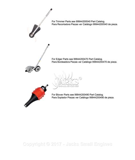 Echo PAS-225 S/N: S59612001001 - S59612999999 Parts Diagram for Attachments