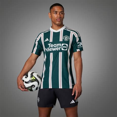 adidas Manchester United 23/24 Away Authentic Jersey - Green | adidas ...