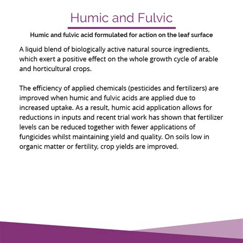 Humic and fulvic acid solution - Eutrema