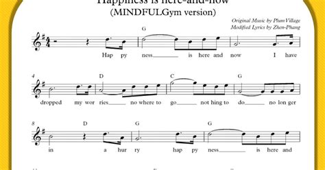 MINDFULGym: MINDFULGym theme song - MUSIC NOTES