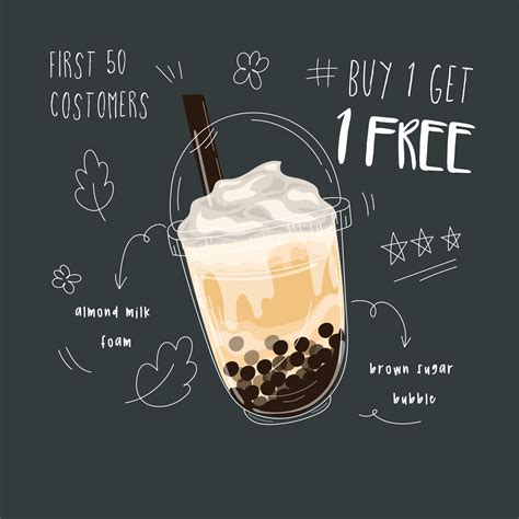 Bubble milk tea design collection,Pearl milk tea , Boba milk tea, Yummy drinks, coffees with ...