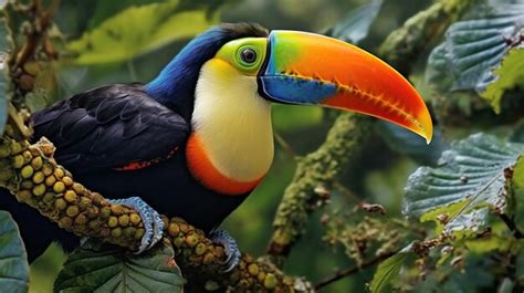 Premium AI Image | A beautiful exotic toucan bird with a large keeled ...