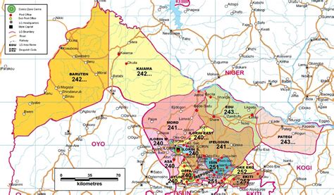 Kwara State Zip Code Map