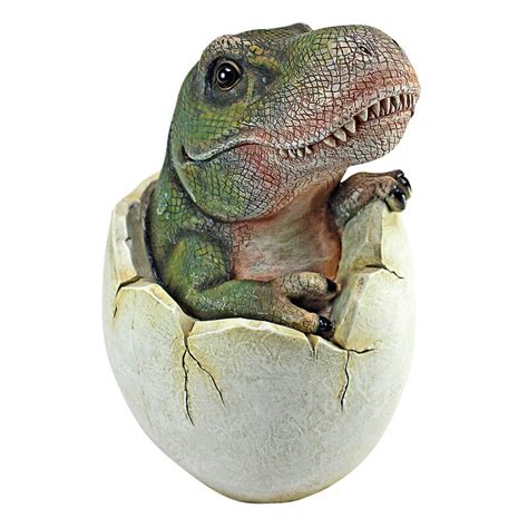 Design Toscano Baby Tyrannosaurus Rex Dino Egg Sculpture & Reviews ...