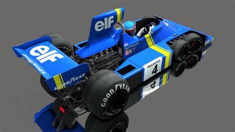 Vintage car, race cars, formula cars, mirror, Assetto Corsa, Tyrell 034 ...