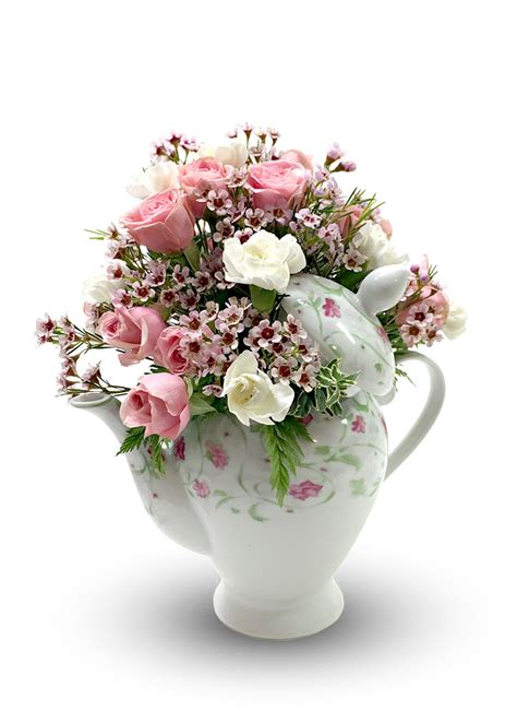 Holiday Specials: Teapot Flower Arrangement