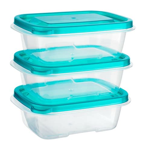 6pc 270ml Food Storage Container Box with Lids Tupperware Plastic ...