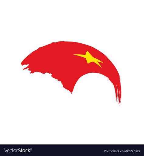 Vietnam flag Royalty Free Vector Image - VectorStock