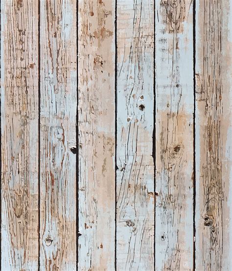 Buy Rustic Blue Wood Wallpaper Peel and Stick Shiplap Planks Reclaimed ...