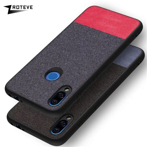 Cases For Redmi Note 7 Pro Silicone TPU Canvas Back Cover Fashion ...