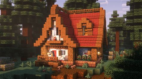 Minecraft Cottage House Tutorial! - YouTube