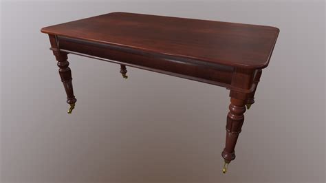 Mahogany Table - Download Free 3D model by myndman [e9ef3ea] - Sketchfab