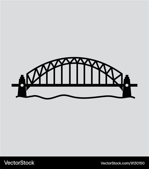 Sydney harbour bridge Royalty Free Vector Image