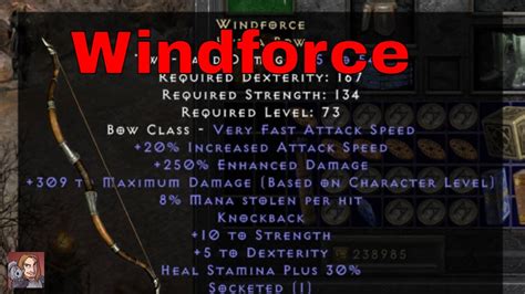 D2R Unique Items - Windforce (Hydra Bow) - YouTube