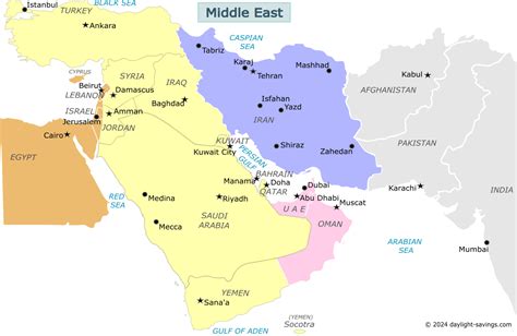 Middle East Time Zone Map Whichtimezone - vrogue.co