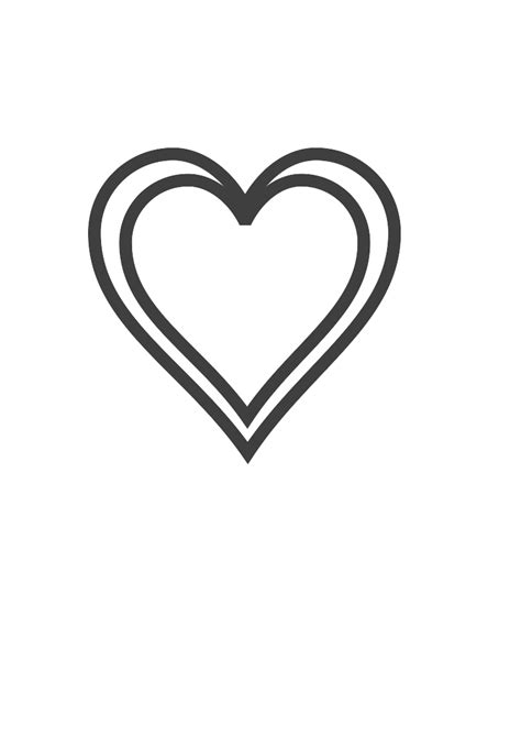 Double Heart Outline Clip Art at Clker.com - vector clip art online, royalty free & public domain