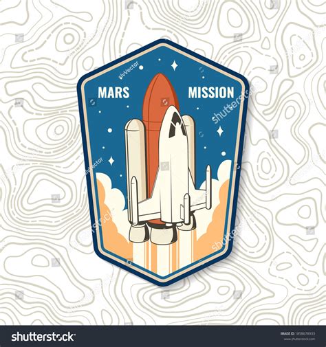 Mars Mission Logo Badge Patch Vector Stock Vector (Royalty Free) 1858678933 | Shutterstock