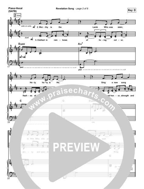 Revelation Song Sheet Music (Kari Jobe) - PraiseCharts