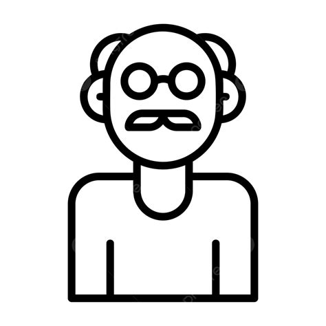 Icono De Línea De Personas Mayores Vector PNG , Icono De Personas ...