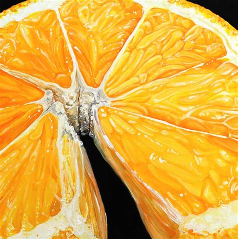 Angela Faustina - Lemon III - original realism oil painting artwork photo realist fruit study ...