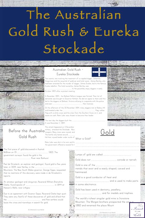 Australian Gold Rush and Eureka Stockade - Simple Living. Creative Learning