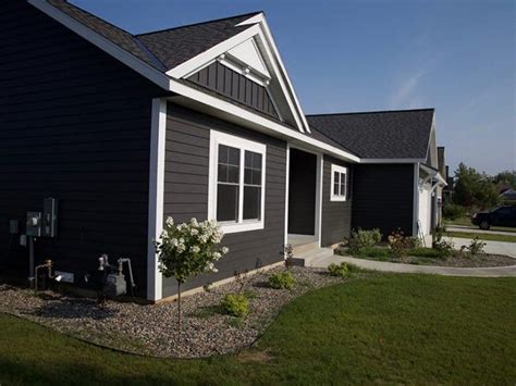 Dark Gray Siding With White Trim | Exterior Color Selections - Northern ...