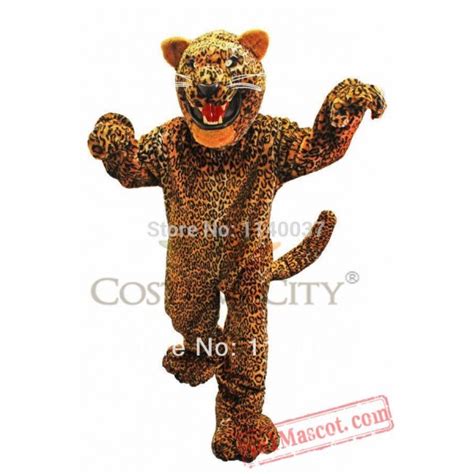 Plush Jaguar Mascot Costume