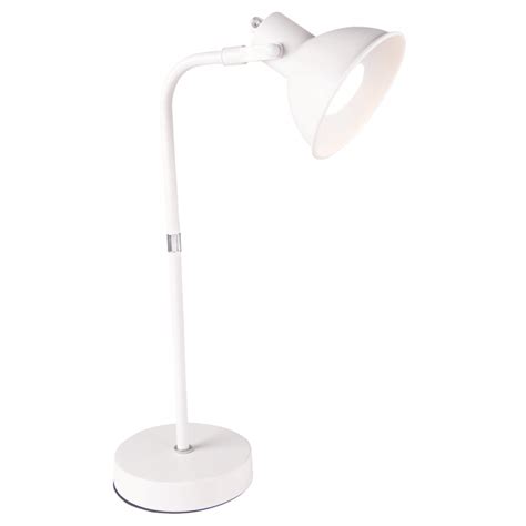 Bright Star Lighting - Metal Desk Lamp With Rotatable Head - White - GeeWiz