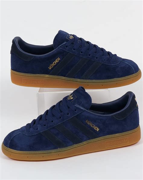 Adidas Munchen Trainers Blue, Navy, Rich, originals,mens