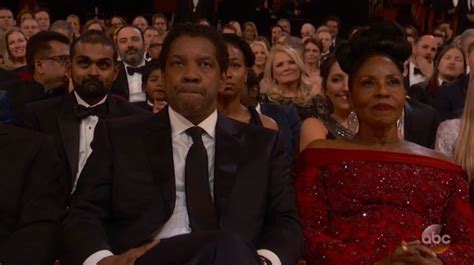 Denzel Washington was having none of Casey Affleck's Oscars speech