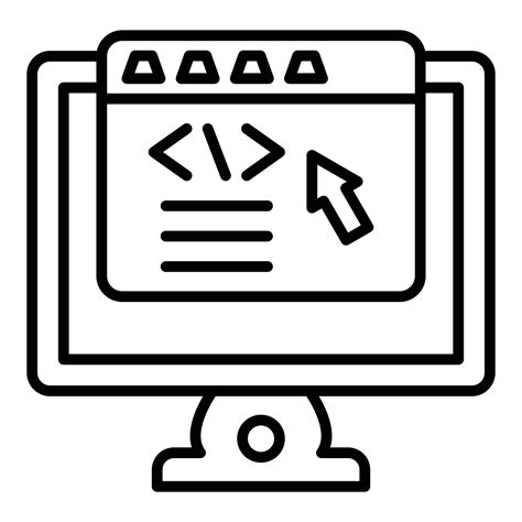 Frontend Development Icon Style 12854443 Vector Art at Vecteezy