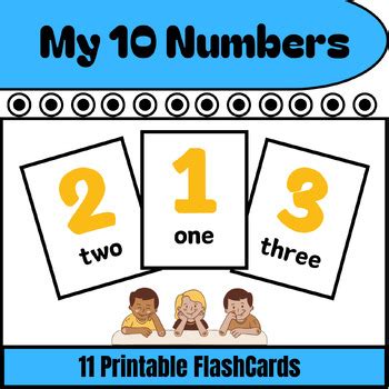 Printable 0-10 Number Flashcards for Pre-K & Kindergarten: Engaging Early Learni