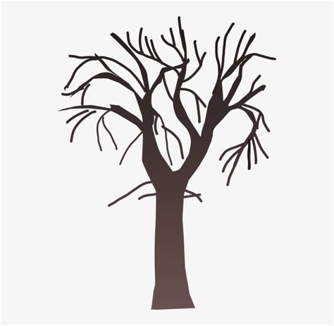 Tree Bare Branches - Barren Tree Clip Art - 537x720 PNG Download - PNGkit