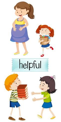 English vocabulary of helpful 550074 Vector Art at Vecteezy