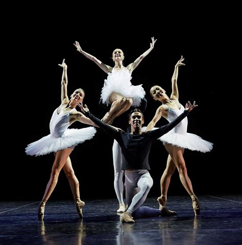 Dancers of West Australian Ballet performing 5 in Five by Night Ballet at the Quarry. Photo ...