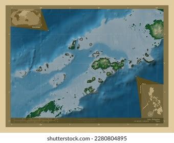 Sulu Province Philippines Elevation Map Colored Stock Illustration 2280804883 | Shutterstock