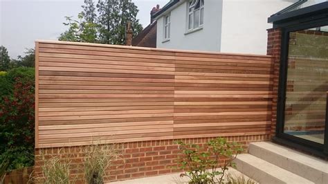 Modern Cedar Fencing Gallery | Slatted fence panels, Fence panels, Modern fence