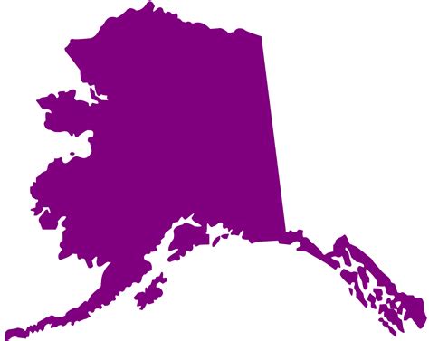 Alaska Map Silhouette | Free vector silhouettes