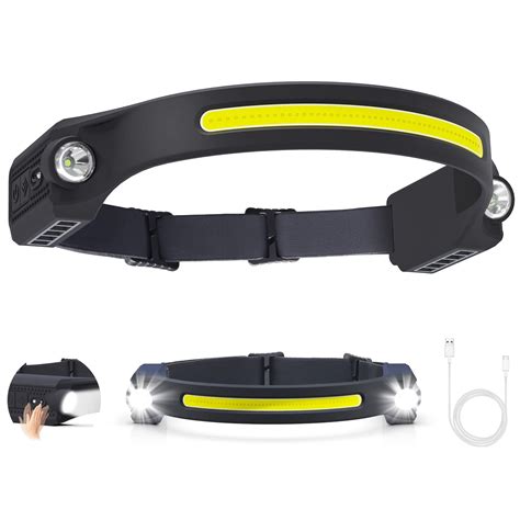 AlpsWolf LED Headlamp Rechargeable, 2 XPE LED and COB LED Head Lamp ...