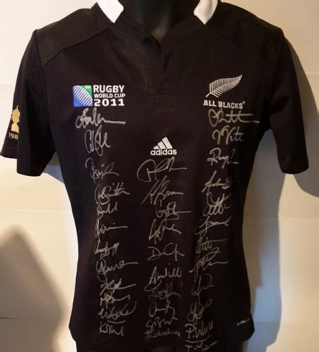 All Blacks 2011 RWC Signed Rugby Shirt - Signed Memorabilia 4U