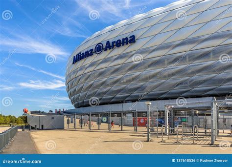 Allianz Arena Stadium Entrance Munich Editorial Photo - Image of game, european: 137618536