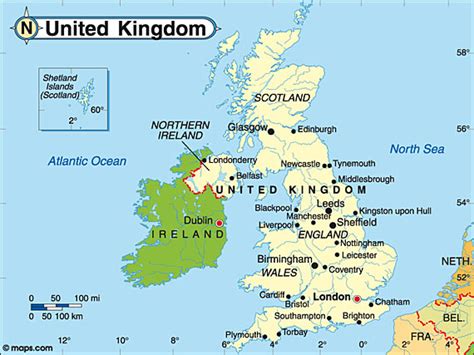 Destination United Kingdom . Travel and tourist information . Map of ...