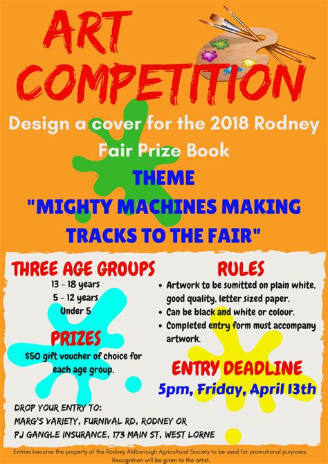 Art Competition Poster – Rodney Aldborough Agricultural Society