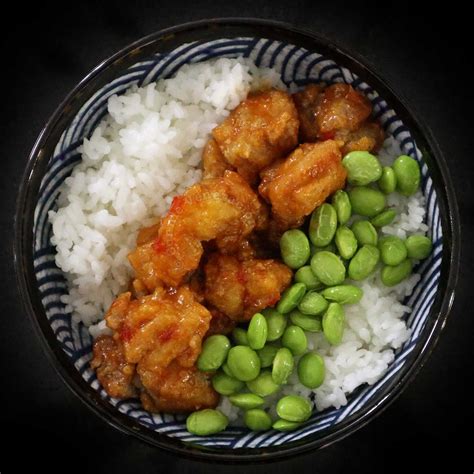 Sweet chili fried chicken rice bowl