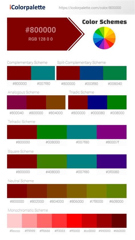 Maroon Color | 800000 information | Hsl | Rgb | Pantone